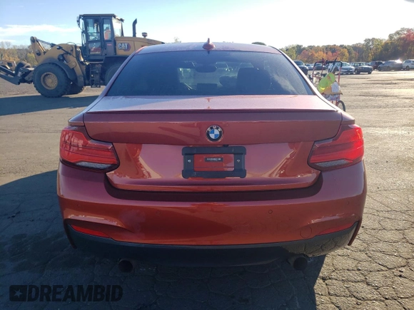 2018 BMW 2 Series 230i xDrive with VIN WBA2J3C53JVA49891, listed as a Copart auction lot 75574104 with 55,253 mi miles and Salvage title. Bid and sale history available at DreamBid. Image 6.