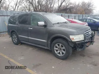 2006 Infiniti QX56 with VIN 5N3AA08C96N813500, listed as a IAAI auction lot 41377849 with 205,729 mi miles. Bid and sale history available at carsss.com. Image 1.