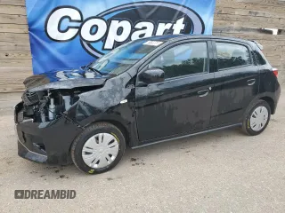 2024 Mitsubishi Mirage ES z VIN ML32AUHJ4RH025415, wystawiony jako Copart lot #60139955 z przebiegiem 10 109 mil mil oraz Czysty tytuł • Clean title. Historia ofert i sprzedaży dostępna na DreamBid. Obrazek 1.