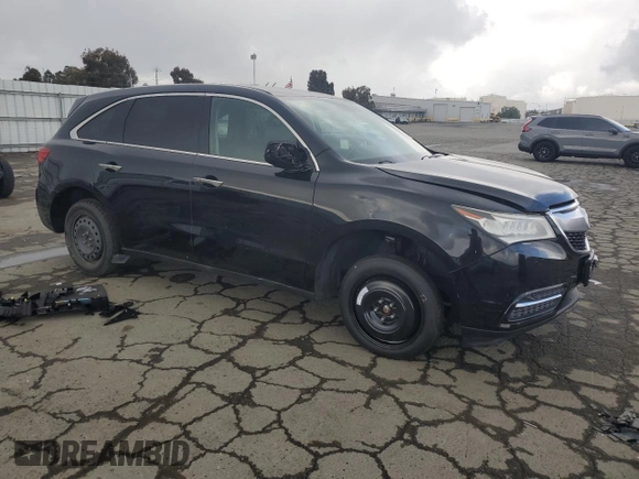 2014 Acura MDX with VIN 5FRYD4H25EB020319, listed as a Copart auction lot 48024655 with 112,842 mi miles and Salvage Title. Bid and sale history available at carsss.com. Image 4.