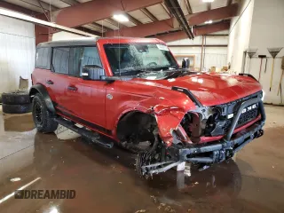 2023 Ford Bronco z VIN 1FMEE5DP1PLB74756, wystawiony jako Copart lot #46458355 z przebiegiem 23 744 mil mil oraz Szkoda całkowita • Salvage title. Historia ofert i sprzedaży dostępna na DreamBid. Obrazek 4.