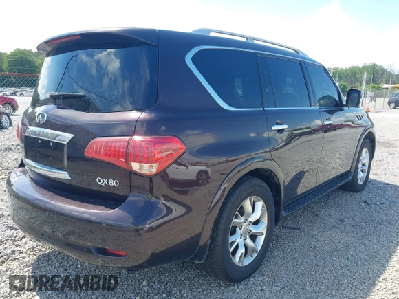2014 Infiniti QX80 with VIN JN8AZ2NE9E9065544, listed as a IAAI auction lot 42652230 with 189,714 mi miles and . Bid and sale history available at DreamBid. Image 4.