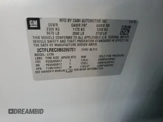 2011 GMC Terrain SLE-1 z VIN 2CTFLREC8B6289751, wystawiony jako Copart lot #44604475 z przebiegiem 168 602 mil mil oraz Szkoda całkowita • Salvage title. Historia ofert i sprzedaży dostępna na DreamBid. Obrazek 12.