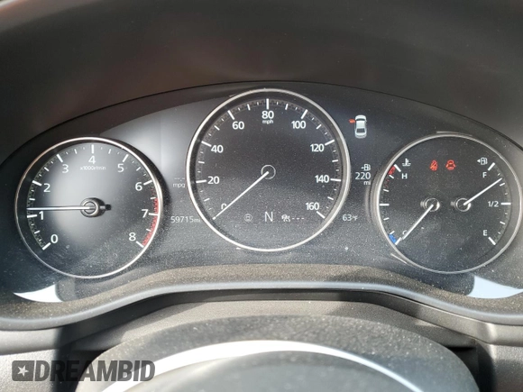 2021 Mazda 3 Preferred with VIN JM1BPBCL1M1342207, listed as a Copart auction lot 76626354 with 59,715 mi miles and Salvage Title. Bid and sale history available at DreamBid. Image 9.