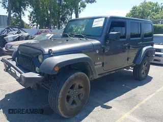 2017 Jeep Wrangler Unlimited Sport with VIN 1C4BJWDG7HL510100, listed as a IAAI auction lot 42451092 with 145,419 mi miles and . Bid and sale history available at DreamBid. Image 2.