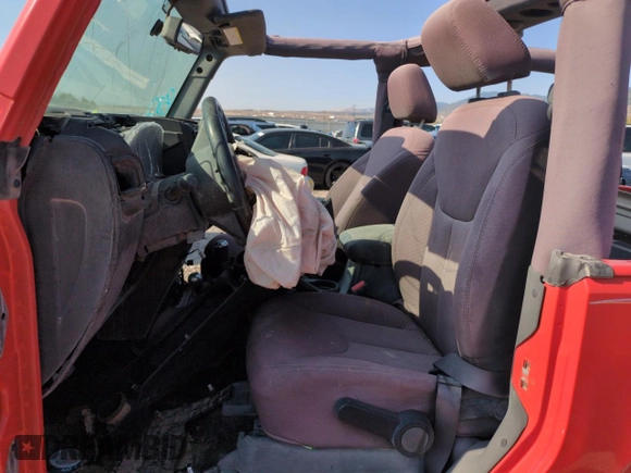 2015 Jeep Wrangler Freedom Edition with VIN 1C4AJWAG1FL613350, listed as a Copart auction lot 61978965 with Not provided miles and Salvage title. Bid and sale history available at DreamBid. Image 7.