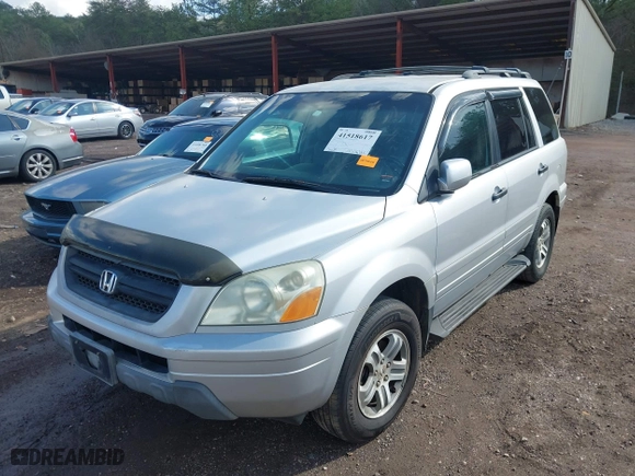2003 Honda Pilot EX with VIN 2HKYF18693H591369, listed as a IAAI auction lot 41518617 with 325,658 mi miles. Bid and sale history available at carsss.com. Image 2.