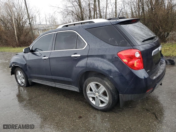 2015 Chevrolet Equinox LTZ with VIN 2GNFLHEK2F6264919, listed as a Copart auction lot 46449355 with 105,735 mi miles and Salvage Title. Bid and sale history available at carsss.com. Image 2.