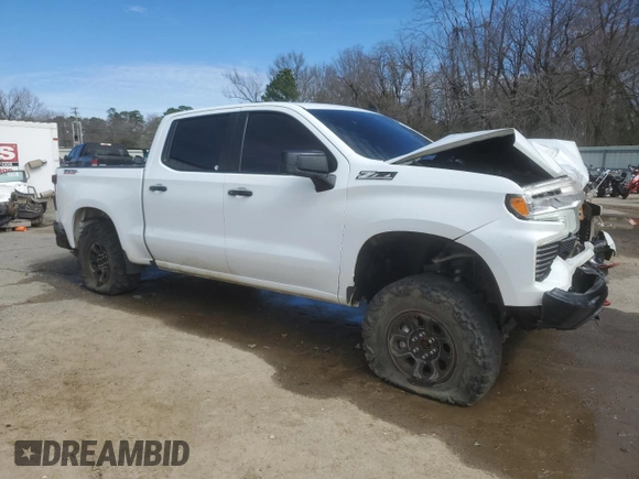 2023 Chevrolet Silverado 1500 LT Trail Boss with VIN 3GCPDFEK3PG158435, listed as a Copart auction lot 47355525 with Not Provided miles and Salvage Title. Bid and sale history available at DreamBid. Image 4.