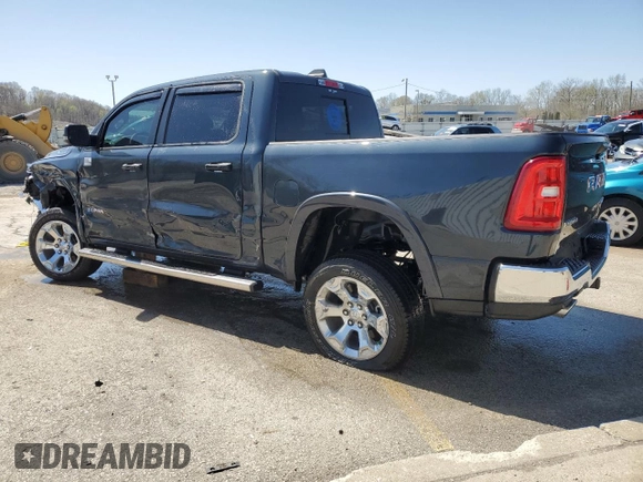 2025 Ram 1500 Big Horn z VIN 1C6SRFFP9SN628206, wystawiony jako Copart lot #52026705 z przebiegiem 4 311 mil mil oraz Szkoda całkowita • Salvage title. Historia ofert i sprzedaży dostępna na DreamBid. Obrazek 2.