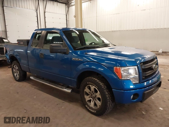 2014 Ford F-150 XL with VIN 1FTFX1CF3EFA38757, listed as a IAAI auction lot 41699899 with 174,214 mi miles. Bid and sale history available at carsss.com. Image 1.