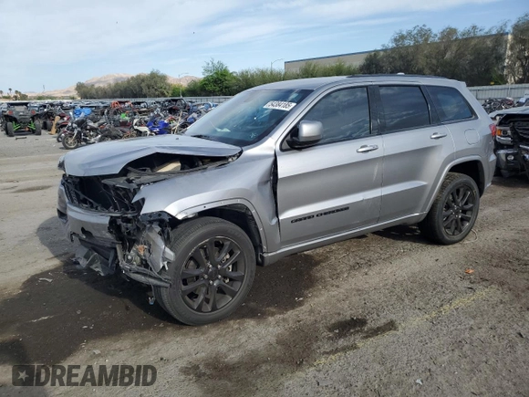 2021 Jeep Grand Cherokee Laredo X with VIN 1C4RJFAG8MC827879, listed as a Copart auction lot 54384185 with 53,163 mi miles and Salvage title. Bid and sale history available at DreamBid. Image 1.