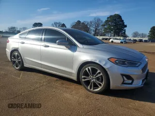 2019 Ford Fusion Titanium with VIN 3FA6P0D95KR105639, listed as a Copart auction lot 47495405 with 94,653 mi miles and Salvage Title. Bid and sale history available at carsss.com. Image 4.