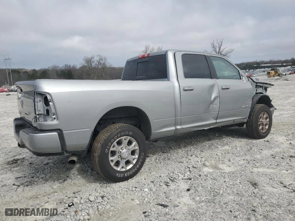 2024 Ram 2500 Laramie with VIN 3C6UR5FL2RG304176, listed as a Copart auction lot 48303765 with 13,573 mi miles and Salvage Title. Bid and sale history available at carsss.com. Image 3.