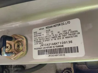 1999 Nissan Maxima GXE z VIN JN1CA21A8XT109136, wystawiony jako IAAI lot #42180758 z przebiegiem 136 876 mil mil oraz . Historia ofert i sprzedaży dostępna na DreamBid. Obrazek 9.