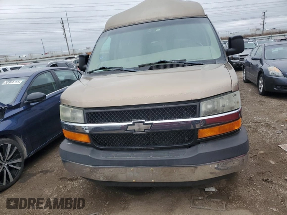 2003 Chevrolet Express Cargo YF7 Upfitter z VIN 1GBFG15T631192686, wystawiony jako Copart lot #51153725 z przebiegiem 124 227 mil mil oraz Czysty tytuł • Clean title. Historia ofert i sprzedaży dostępna na DreamBid. Obrazek 5.