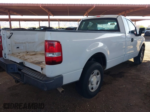 2008 Ford F-150 XL with VIN 1FTVF12518KE42823, listed as a IAAI auction lot 41907023 with 1 mi miles. Bid and sale history available at carsss.com. Image 4.