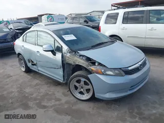 2012 Honda Civic Sdn LX with VIN 2HGFB2F54CH539841, listed as a IAAI auction lot 41797362 with 145,732 mi miles. Bid and sale history available at carsss.com. Image 1.