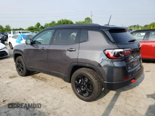 2024 Jeep Compass Trailhawk with VIN 3C4NJDDN8RT130513, listed as a Copart auction lot 59196375 with 1,845 mi miles and Salvage title. Bid and sale history available at DreamBid. Image 2.