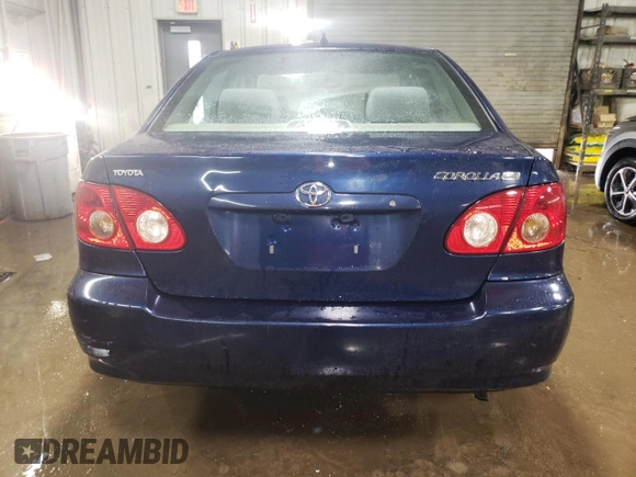 2008 Toyota Corolla CE with VIN 1NXBR32E38Z015519, listed as a Copart auction lot 52501595 with 164,796 mi miles and Salvage Title. Bid and sale history available at DreamBid. Image 6.