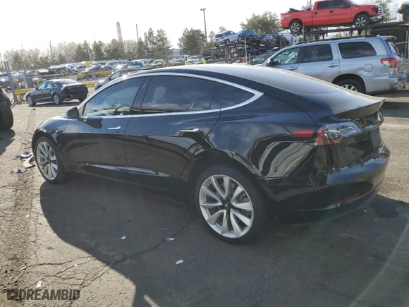 2018 Tesla Model 3 Long Range Battery with VIN 5YJ3E1EA9JF176389, listed as a Copart auction lot 48785925 with 43,812 mi miles and Salvage Title. Bid and sale history available at carsss.com. Image 2.