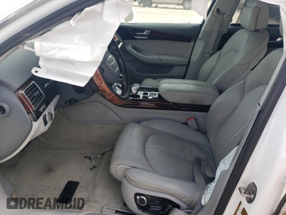 2013 Audi A8 L 3.0L with VIN WAURGAFD8DN012566, listed as a Copart auction lot 42654125 with 84,315 mi miles and Salvage Title. Bid and sale history available at carsss.com. Image 7.