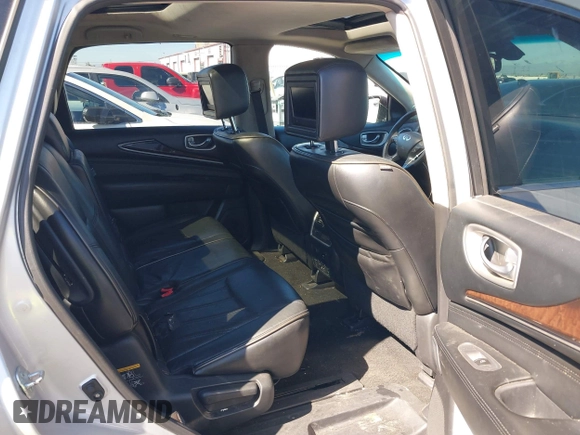 2013 Infiniti JX35 with VIN 5N1AL0MMXDC345352, listed as a IAAI auction lot 40145431 with 105,286 mi miles and . Bid and sale history available at DreamBid. Image 8.