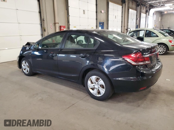 2013 Honda Civic LX z VIN 2HGFB2F52DH301214, wystawiony jako Copart lot #59226855 z przebiegiem 182 989 mil mil oraz Czysty tytuł • Clean title. Historia ofert i sprzedaży dostępna na DreamBid. Obrazek 2.