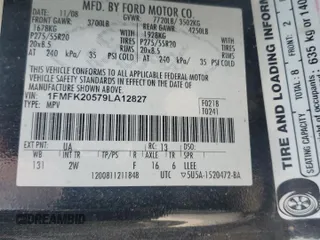 2009 Ford Expedition EL Limited with VIN 1FMFK20579LA12827, listed as a Copart auction lot 71262924 with 162,314 mi miles and Salvage Title. Bid and sale history available at carsss.com. Image 14.
