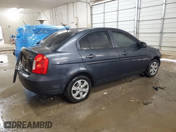 2009 Hyundai Accent Auto GLS with VIN KMHCN46C19U340590, listed as a Copart auction lot 50507405 with 170,526 mi miles and Salvage Title. Bid and sale history available at carsss.com. Image 3.