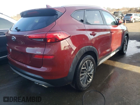 2019 Hyundai Tucson Ultimate with VIN KM8J3CALXKU070814, listed as a Copart auction lot 47288565 with 61,236 mi miles and Salvage Title. Bid and sale history available at carsss.com. Image 3.