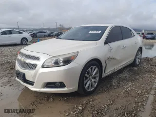2013 Chevrolet Malibu LTZ with VIN 1G11H5SA5DF129394, listed as a Copart auction lot 51552605 with 136,982 mi miles and Salvage Title. Bid and sale history available at carsss.com. Image 1.