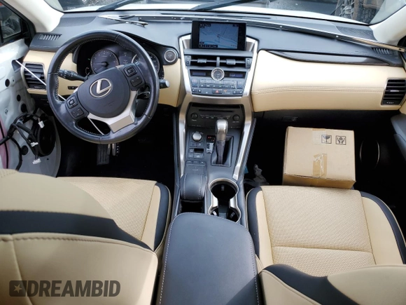 2016 Lexus NX 200t with VIN JTJBARBZ0G2050088, listed as a Copart auction lot 45145555 with 56,282 mi miles and Salvage title. Bid and sale history available at DreamBid. Image 8.