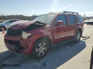 2012 Nissan Pathfinder LE with VIN 5N1AR1NN8CC612434, listed as a Copart auction lot 47616035 with 0 mi miles and Salvage Title. Bid and sale history available at carsss.com. Image 1.