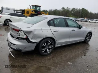 2024 Volvo S60 Plus Dark Theme with VIN 7JRL12TL4RG299512, listed as a Copart auction lot 45189695 with 19,821 mi miles and Salvage title. Bid and sale history available at DreamBid. Image 3.