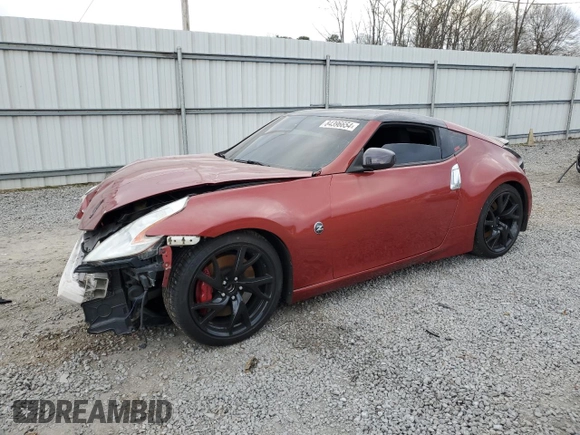 2014 Nissan 370Z Nismo with VIN JN1AZ4EH4EM631174, listed as a Copart auction lot 84396654 with Not Provided miles and Salvage Title. Bid and sale history available at DreamBid. Image 1.