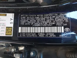 2016 Toyota Prius Two with VIN JTDKBRFU1G3515941, listed as a IAAI auction lot 41053971 with 110,585 mi miles. Bid and sale history available at carsss.com. Image 9.