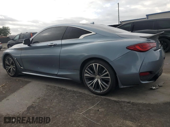 2017 Infiniti Q60 2.0t with VIN JN1CV7EL9HM320239, listed as a Copart auction lot 55183745 with 110,525 mi miles and Clean Title. Bid and sale history available at DreamBid. Image 2.