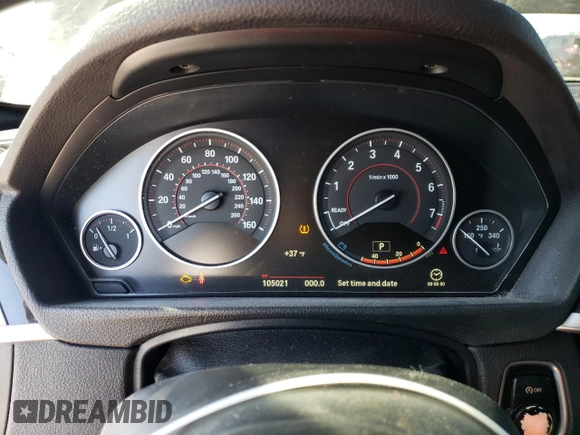 2017 BMW 3 Series 340i with VIN WBA8B3G35HNU35834, listed as a Copart auction lot 46092845 with 105,021 mi miles and Clean Title. Bid and sale history available at DreamBid. Image 9.