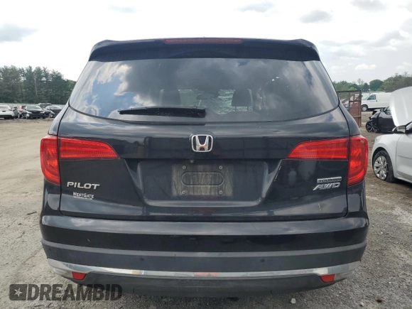 2017 Honda Pilot Touring with VIN 5FNYF6H90HB024321, listed as a Copart auction lot 57459895 with 134,244 mi miles and Salvage title. Bid and sale history available at DreamBid. Image 6.