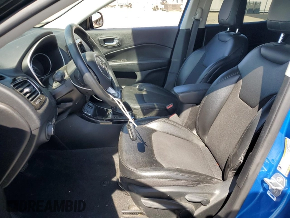 2020 Jeep Compass Latitude with VIN 3C4NJCBB4LT229808, listed as a Copart auction lot 55674375 with 48,892 mi miles and Salvage title. Bid and sale history available at DreamBid. Image 7.