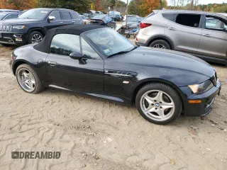 2000 BMW Z3 M 3.2L with VIN WBSCK9349YLC92120, listed as a Copart auction lot 76444454 with 55,107 mi miles and Clean Title. Bid and sale history available at carsss.com. Image 4.