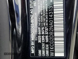 2022 Mercedes-Benz EQS with VIN W1KCG2DB2NA014313, listed as a Copart auction lot 56530564 with 22,789 mi miles and Salvage Title. Bid and sale history available at carsss.com. Image 13.