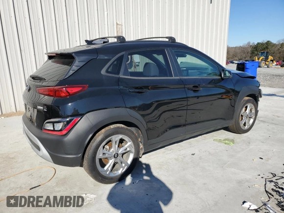 2023 Hyundai Kona SEL with VIN KM8K32ABXPU974059, listed as a Copart auction lot 46161695 with 29,762 mi miles and Salvage Title. Bid and sale history available at DreamBid. Image 3.