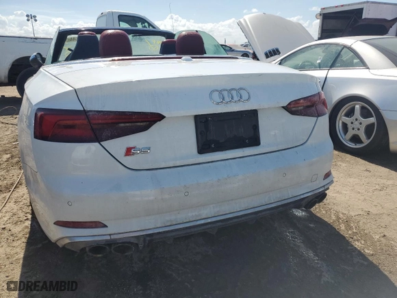 2018 Audi S5 Cabriolet Prestige with VIN WAU24GF55JN006452, listed as a Copart auction lot 76177644 with NaN miles and Non Repairable. Bid and sale history available at carsss.com. Image 6.