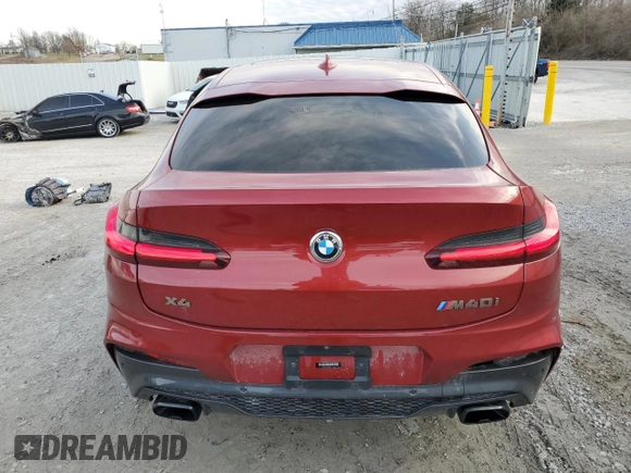 2020 BMW X4 M40i with VIN 5UX2V5C07L9C32535, listed as a Copart auction lot 44514375 with 52,004 mi miles and Non repairable. Bid and sale history available at DreamBid. Image 6.