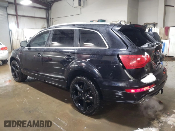 2012 Audi Q7 3.0T S line with VIN WA1DGAFE8CD008344, listed as a Copart auction lot 45141055 with 131,769 mi miles and Salvage Title. Bid and sale history available at carsss.com. Image 2.