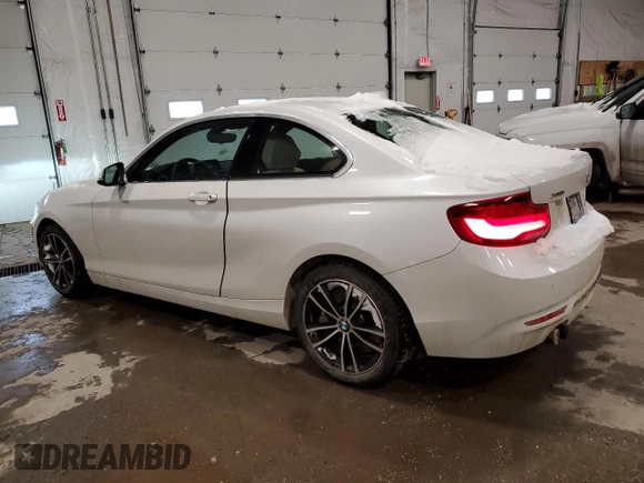 2021 BMW 2 Series 230i xDrive with VIN WBA2J3C07M7H38474, listed as a Copart auction lot 45351335 with 11,168 mi miles and Salvage Title. Bid and sale history available at carsss.com. Image 2.