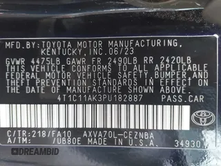 2023 Toyota Camry LE z VIN 4T1C11AK3PU182887, wystawiony jako IAAI lot #42156807 z przebiegiem 33 019 mil mil oraz . Historia ofert i sprzedaży dostępna na DreamBid. Obrazek 9.
