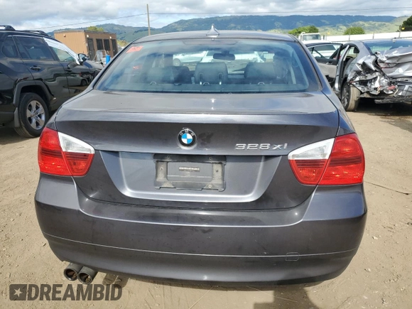 2008 BMW 3 Series 328xi with VIN WBAVC93558K043352, listed as a Copart auction lot 53212695 with 130,538 mi miles and Salvage Title. Bid and sale history available at carsss.com. Image 6.